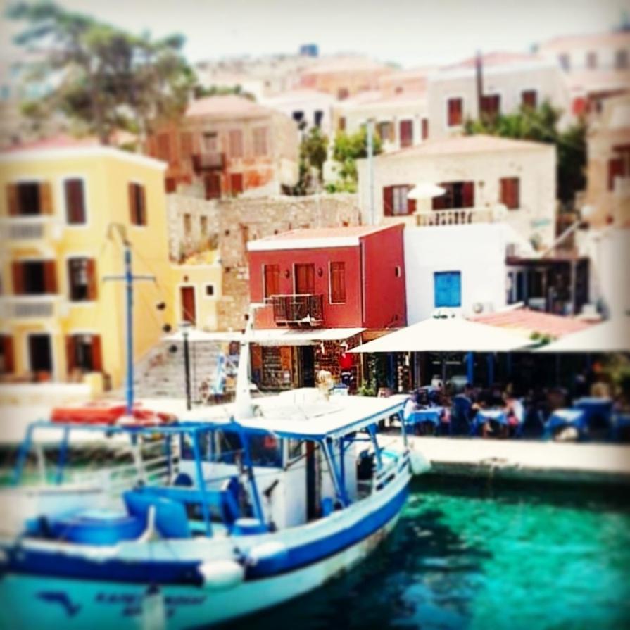 House Galini Daire Chalki Town Dış mekan fotoğraf
